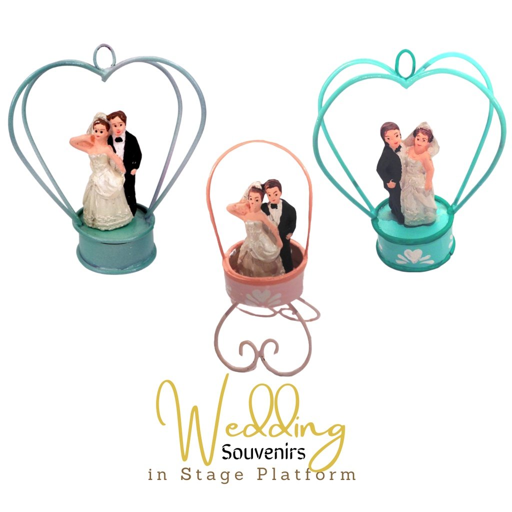 Bride and Groom in Stage Platform Wedding Souvenirs and Giveaways (Minimum order of 20pcs) - Image 2