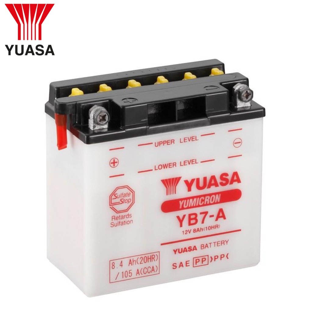YUASA YB7-A Motorcycle Battery - Image 2