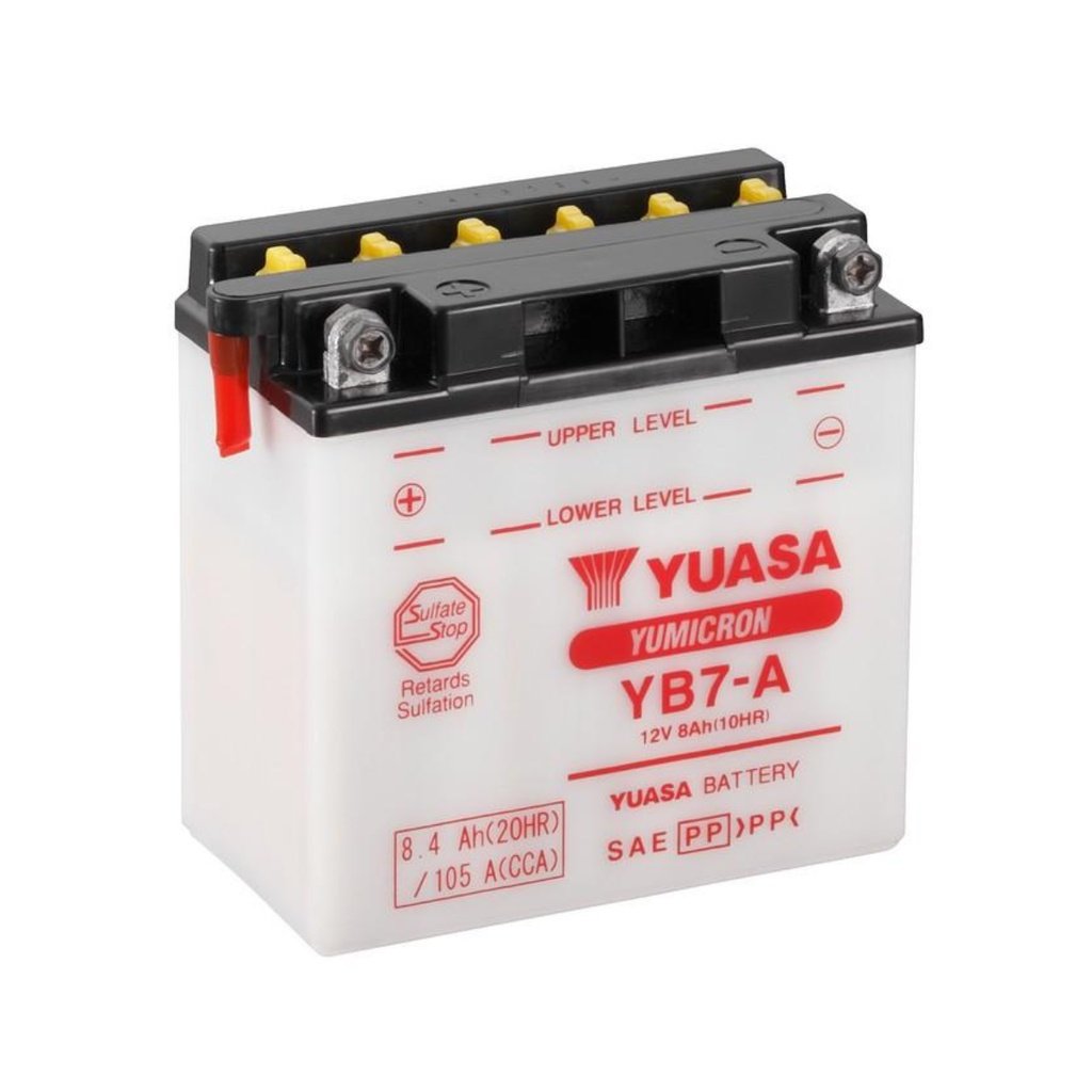 YUASA YB7-A Motorcycle Battery - Image 3