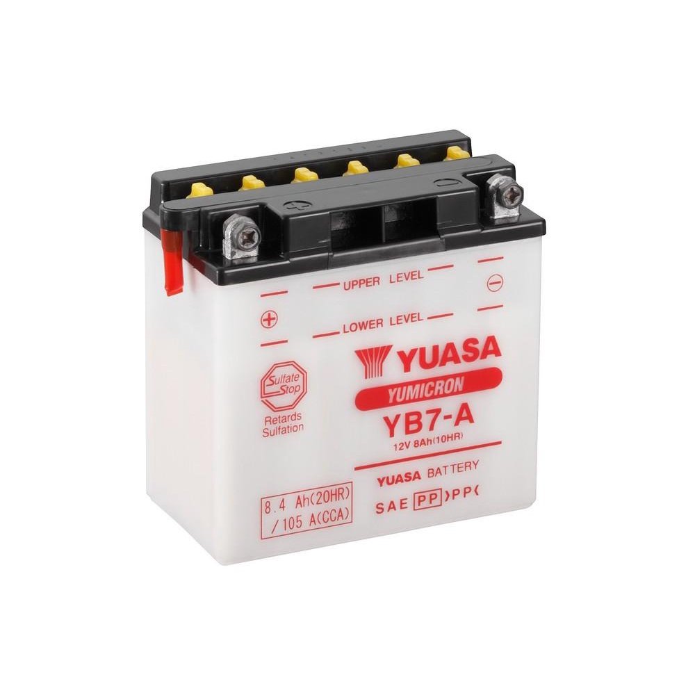 YUASA YB7-A Motorcycle Battery - Image 4