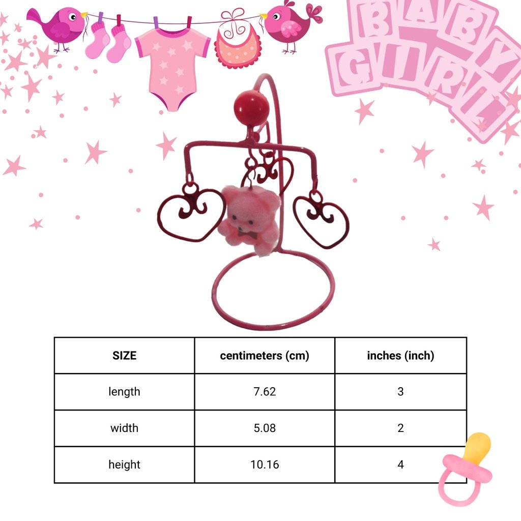 Baptismal and Birthday Souvenir and Giveaways for Baby Girl - Crib toys (Minimum order of 20pcs) - Image 3