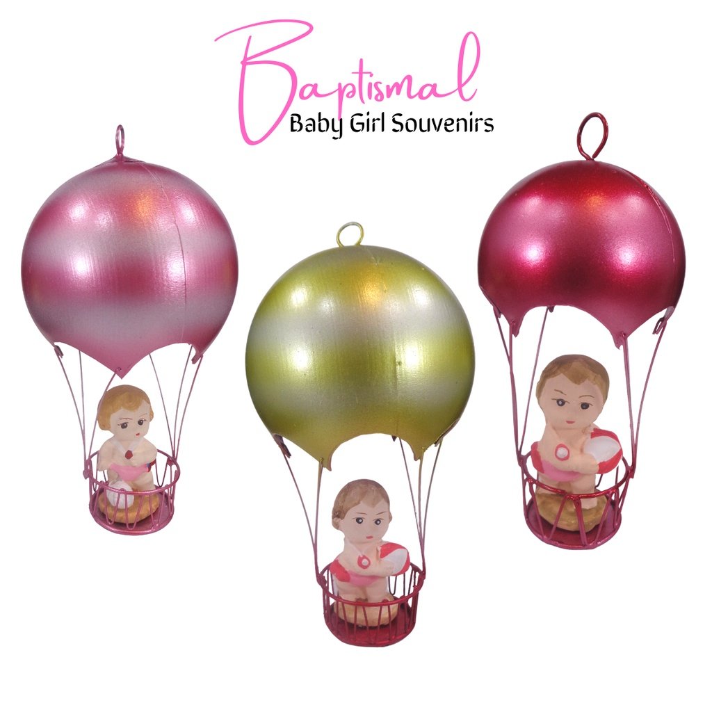 Baptismal and Birthday Souvenir and Giveaways for Baby Girl - Hot Air Balloon (Minimum order of 20pc - Image 2