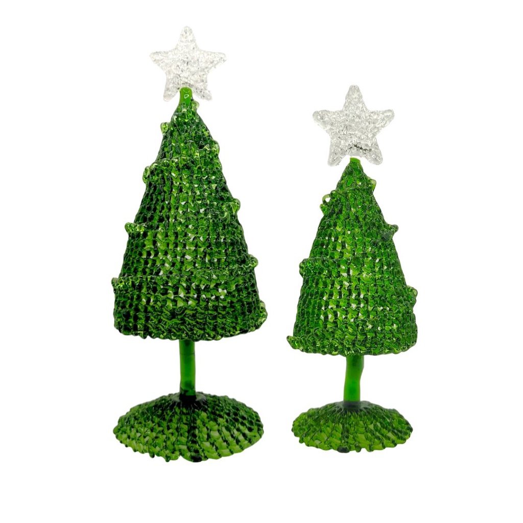 Mini Glass Christmas Tree for Table Decor - Image 2