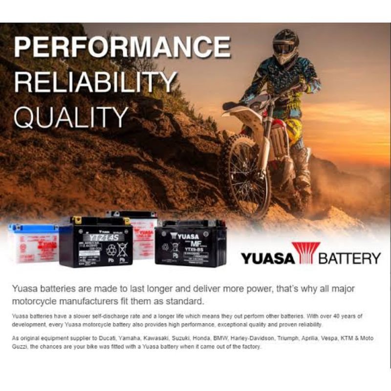 YUASA YTX9-BS Motorcycle Battery for KTM DUKE 200, Duke390, Vespa, Kymco - Image 4