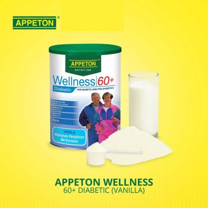 APPETON Wellness 60+ Nutrition Milk for Senior Geriatric Nutrition - Vanilla 900g - Image 2