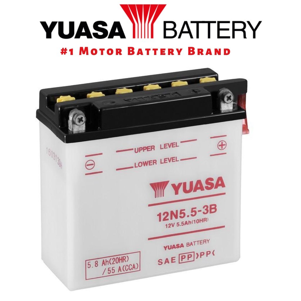 YUASA 12N5-3B Motorcycle Battery