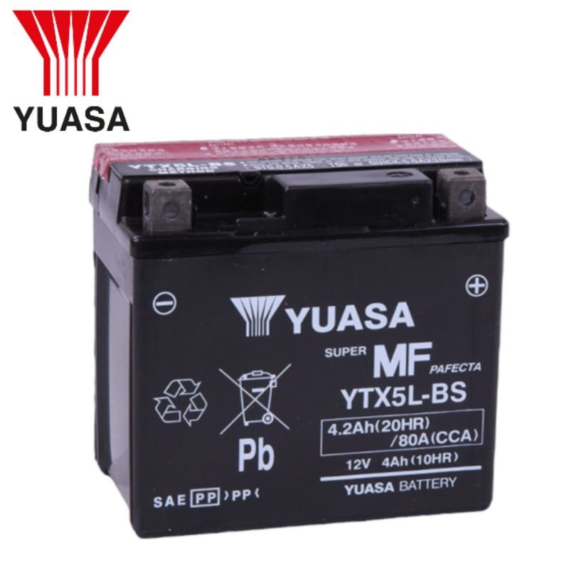 YUASA Motorcycle Battery 5L YTX5L Original Raider 150
