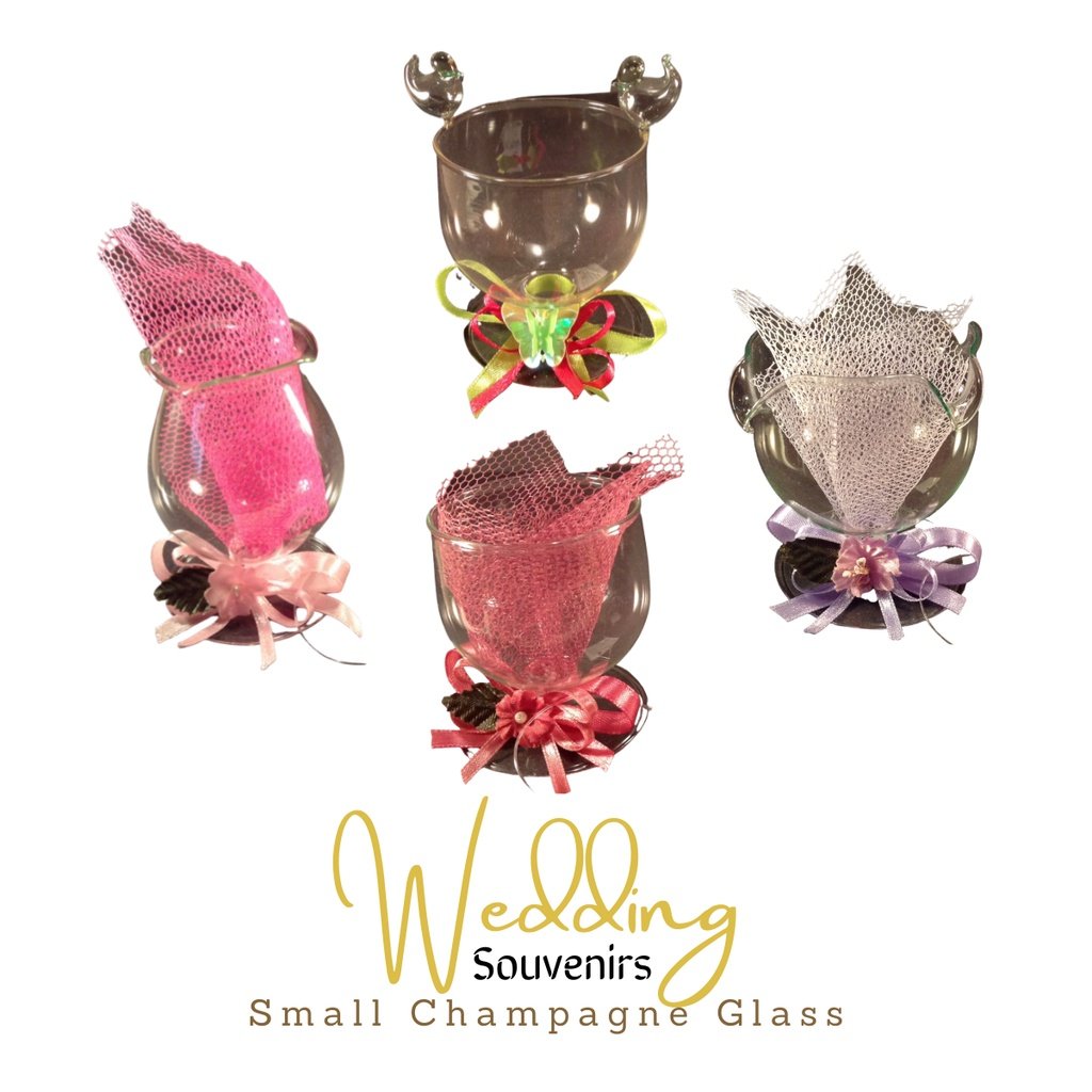 Champagne Glass Small Wedding Souvenir & Giveaways (Minimum of 20 pcs) - Image 2