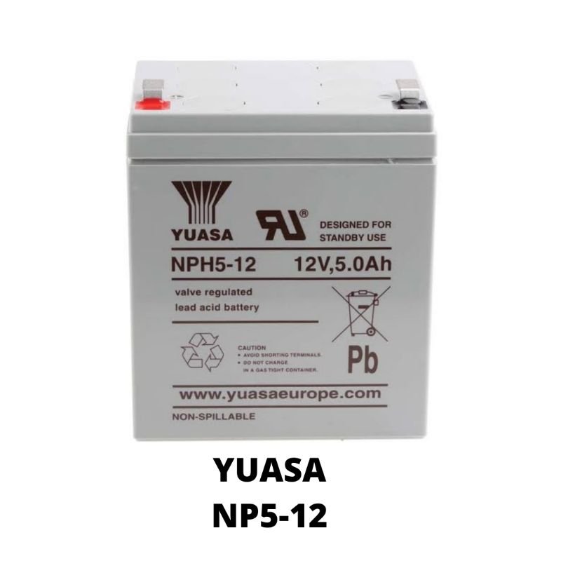 Yuasa 12V 5Ah 20hr NPH5-12 Battery 12 Volts 5 Ampere UPS replaces 12V 4.5Ah 4.5A - Image 2