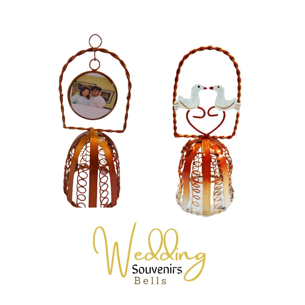 Wedding Bell with Bride and Groom Photo Wedding Souvenirs and Giveaways (Minimum order of 20pcs) - Image 2