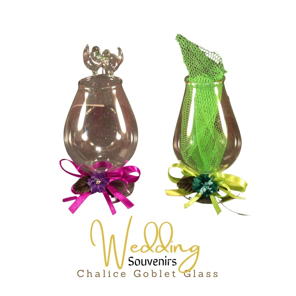 Chalice Goblet Glass Wedding Souvenir & Giveaways (Minimum of 20 pcs) - Image 2