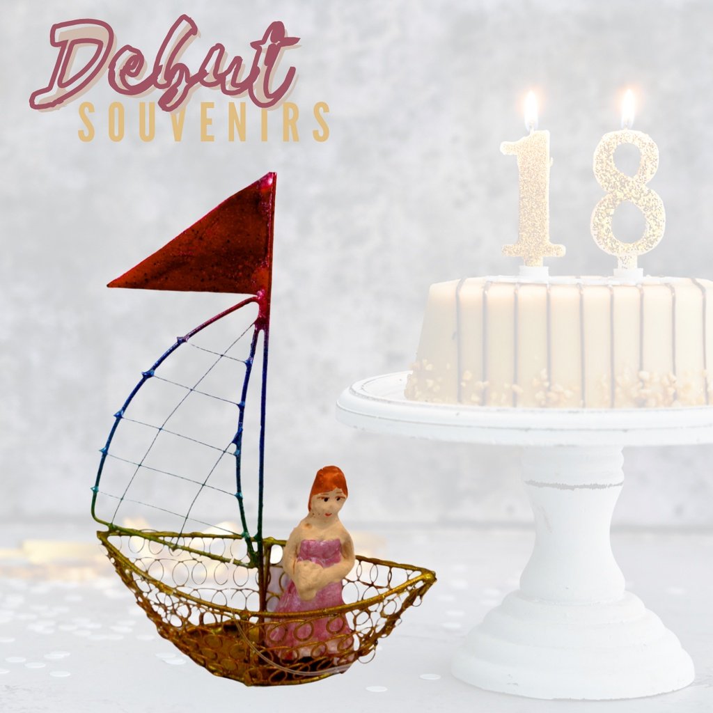 Debut Souvenirs and Giveaways Tin & Wire Boat (Minimum order of 20pcs)