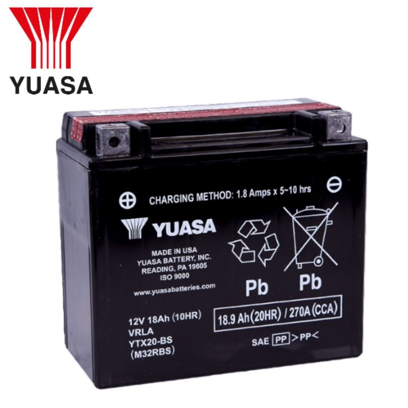 YUASA YTX20L-BS 20L Motorcycle Battery