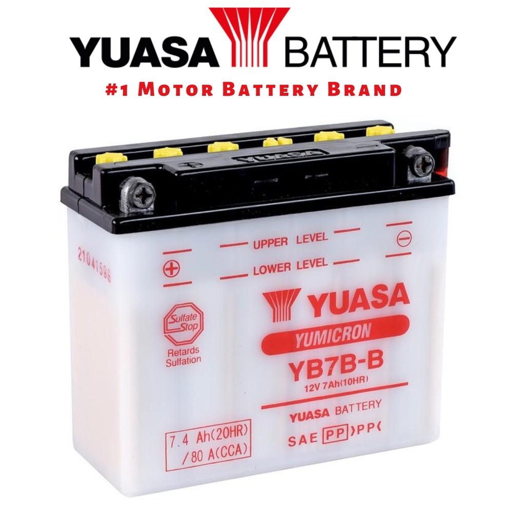 YUASA YB7B-B Motorcycle Battery Nouvo