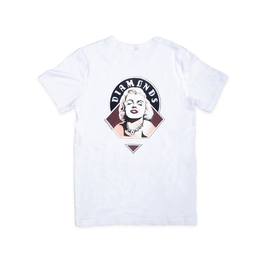 Marilyn Monroe Diamonds Fruit of the Loom T-Shirt Round Neck 100% Cotton - Image 2