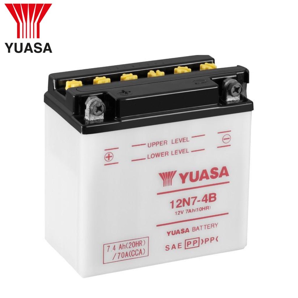 YUASA 12N7-4B Motorcycle Battery - Image 2