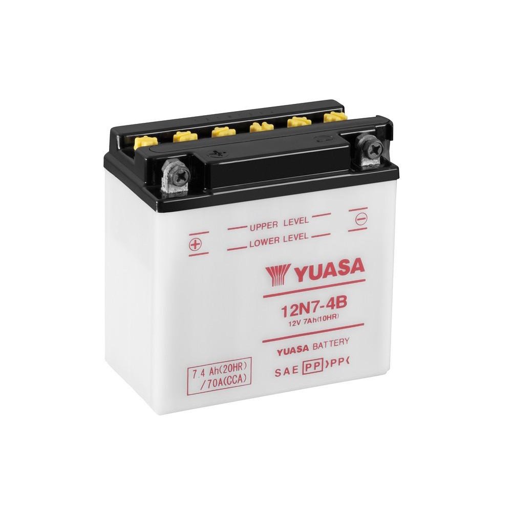 YUASA 12N7-4B Motorcycle Battery - Image 4