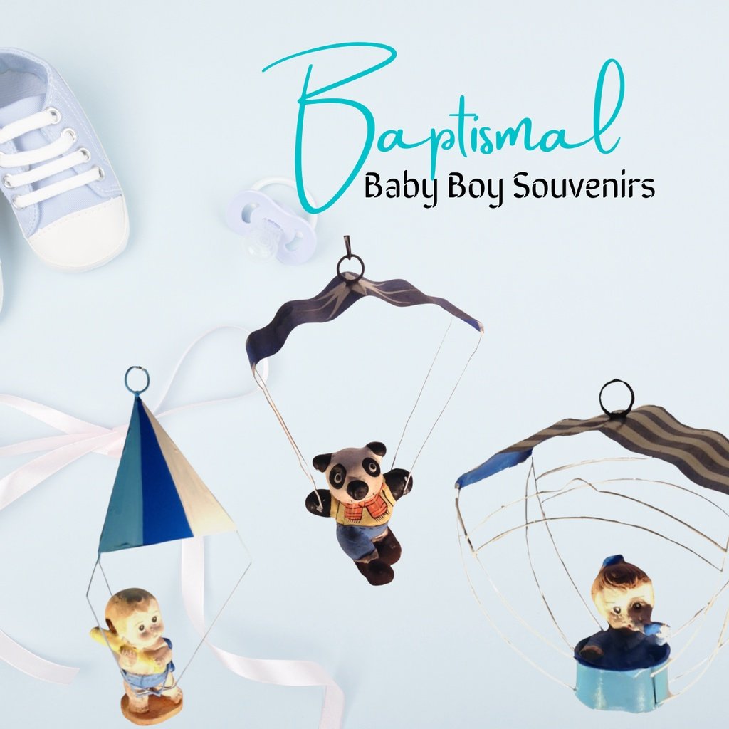Baptismal and Birthday Souvenir and Giveaways for Baby Boy - Parachute (Minimum order of 20pcs)