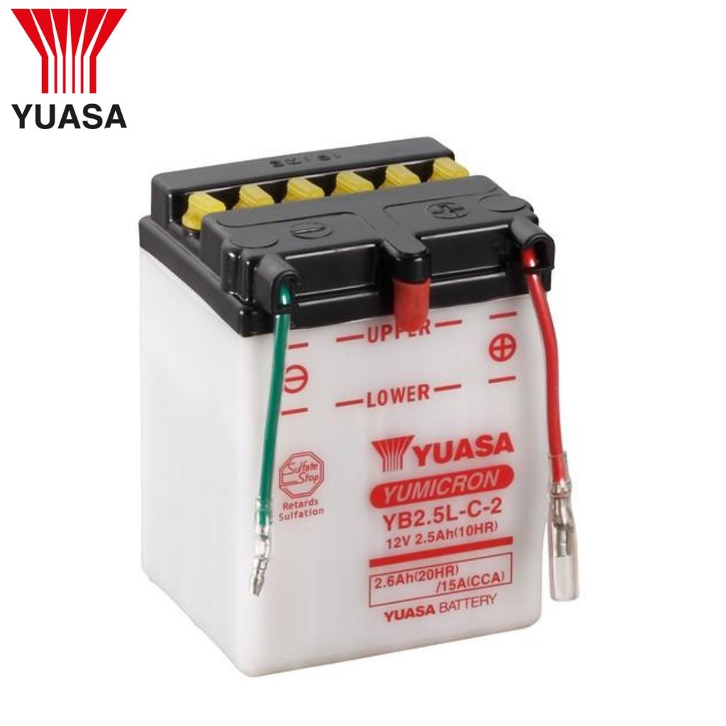 YUASA YB2.5L-C Motorcycle Battery - Image 2
