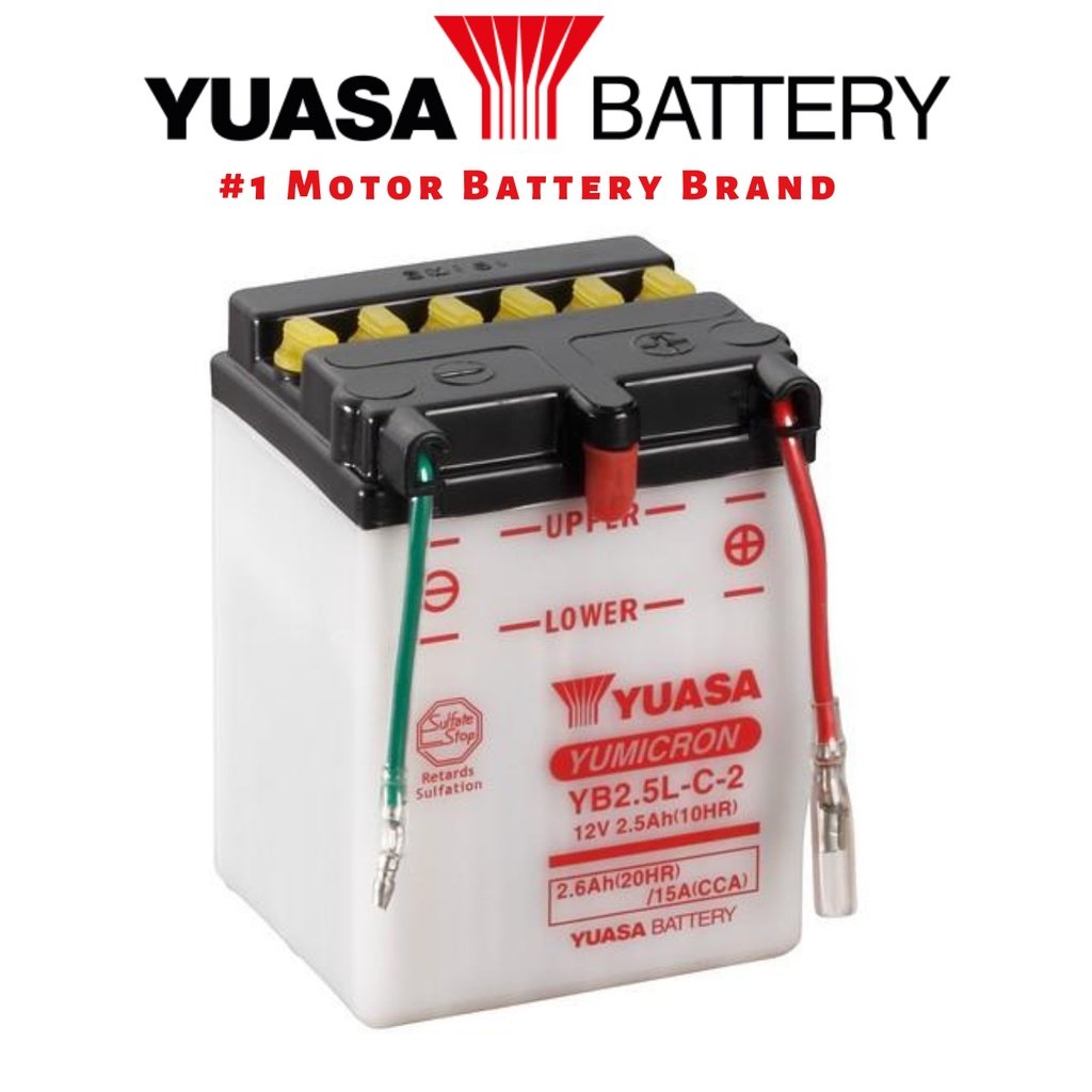 YUASA YB2.5L-C Motorcycle Battery