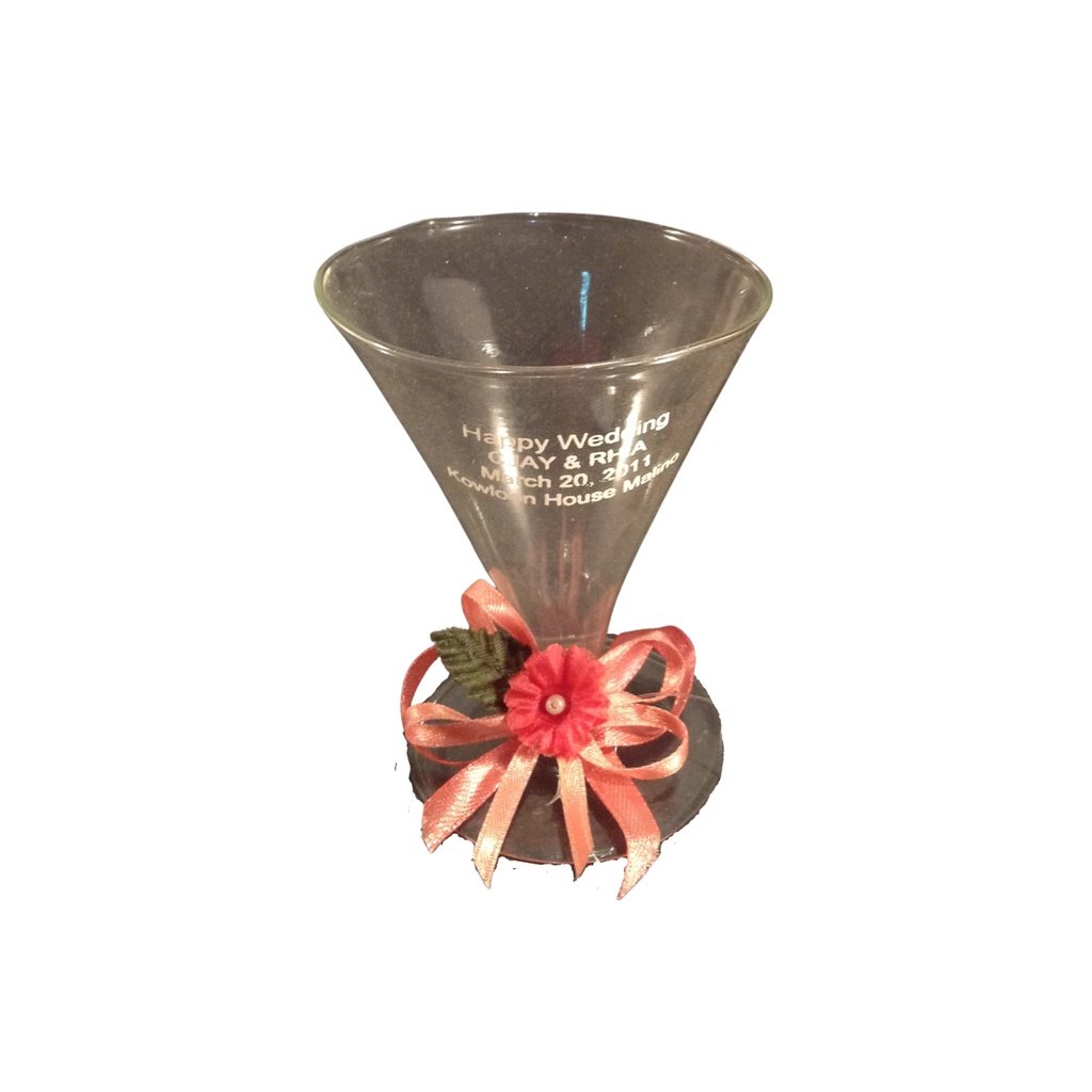 Champagne Glass V Shaped Flute Wedding Souvenir & Giveaways (Minimum of 20 pcs) - Image 3