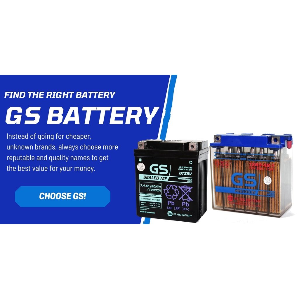 GS Motorcycle Battery GM5Z-3B - Image 2
