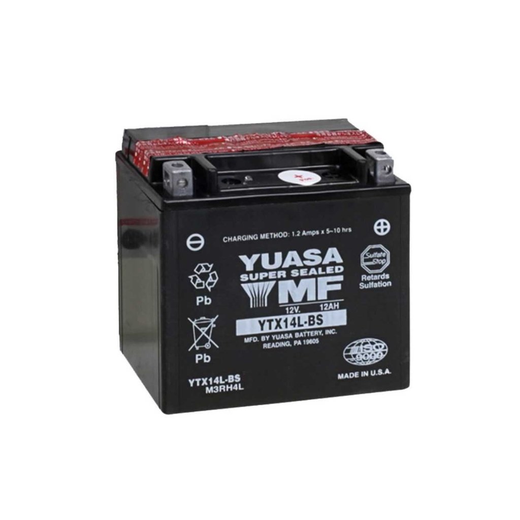 Yuasa YTX14L-BS Motorcycle Battery (USA)