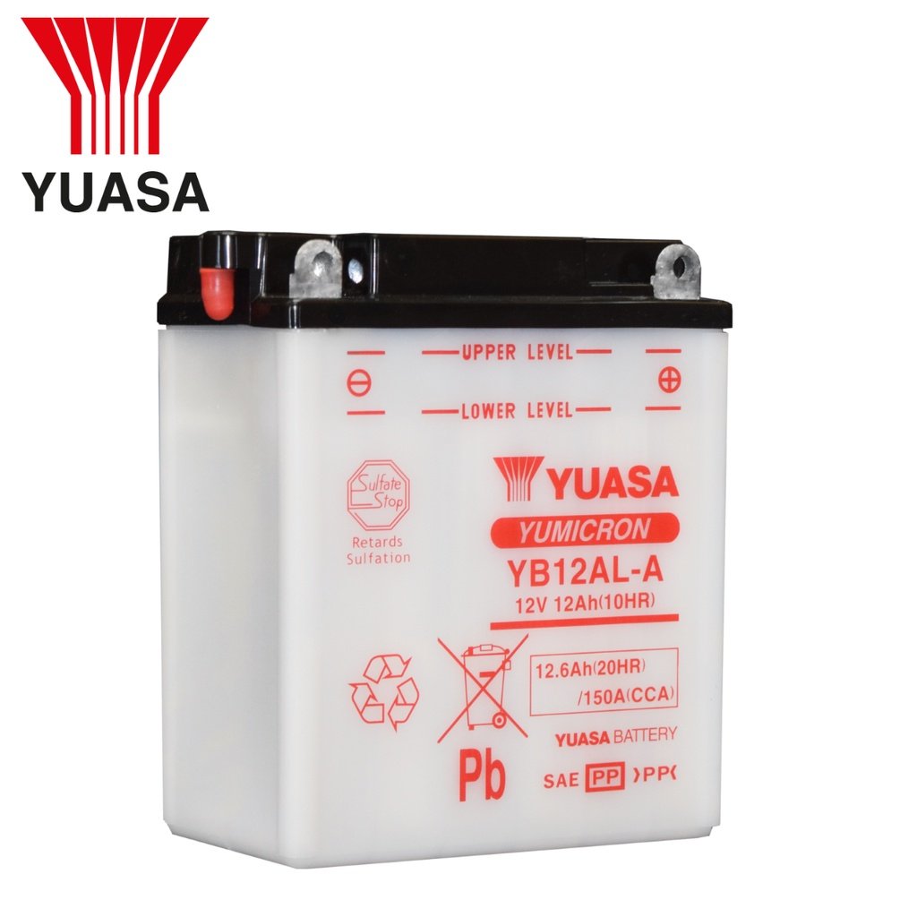 YUASA YB12AL-A2 Motorcycle Battery - Image 2