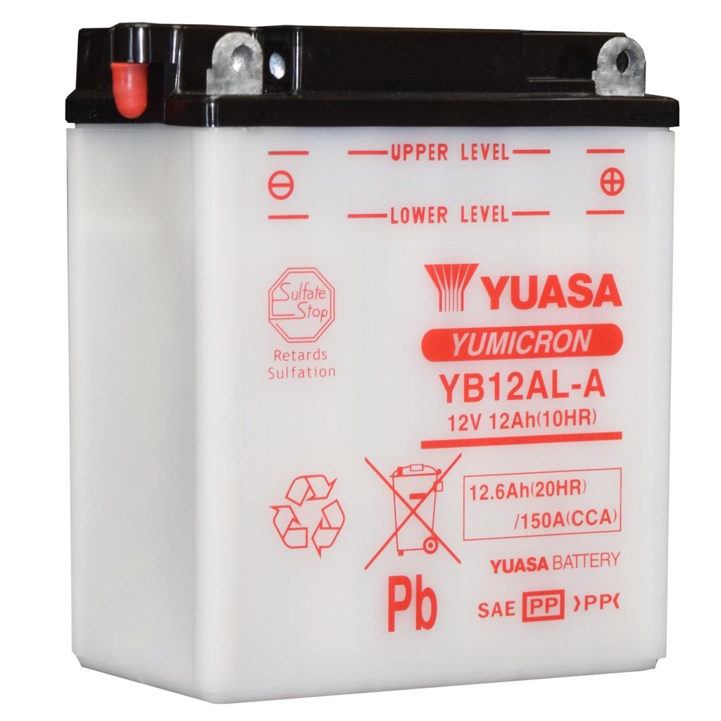 YUASA YB12AL-A2 Motorcycle Battery - Image 3