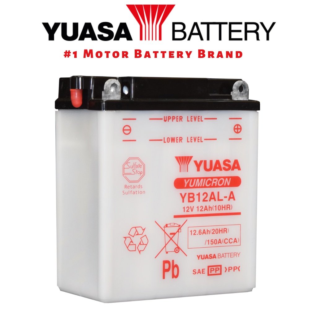YUASA YB12AL-A2 Motorcycle Battery