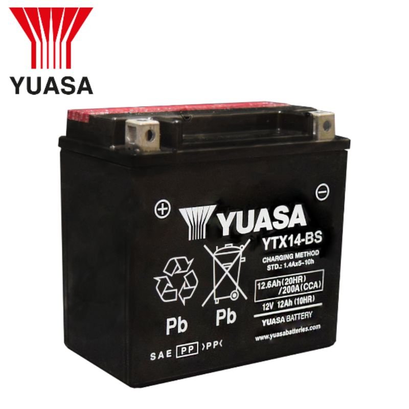 YUASA YTX14-BS Motorcycle Battery
