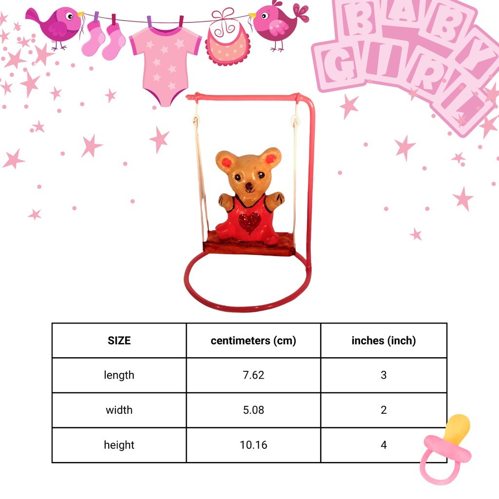 Baptismal and Birthday Souvenir and Giveaways for Baby Girl - Swing (Minimum order of 20pcs) - Image 3