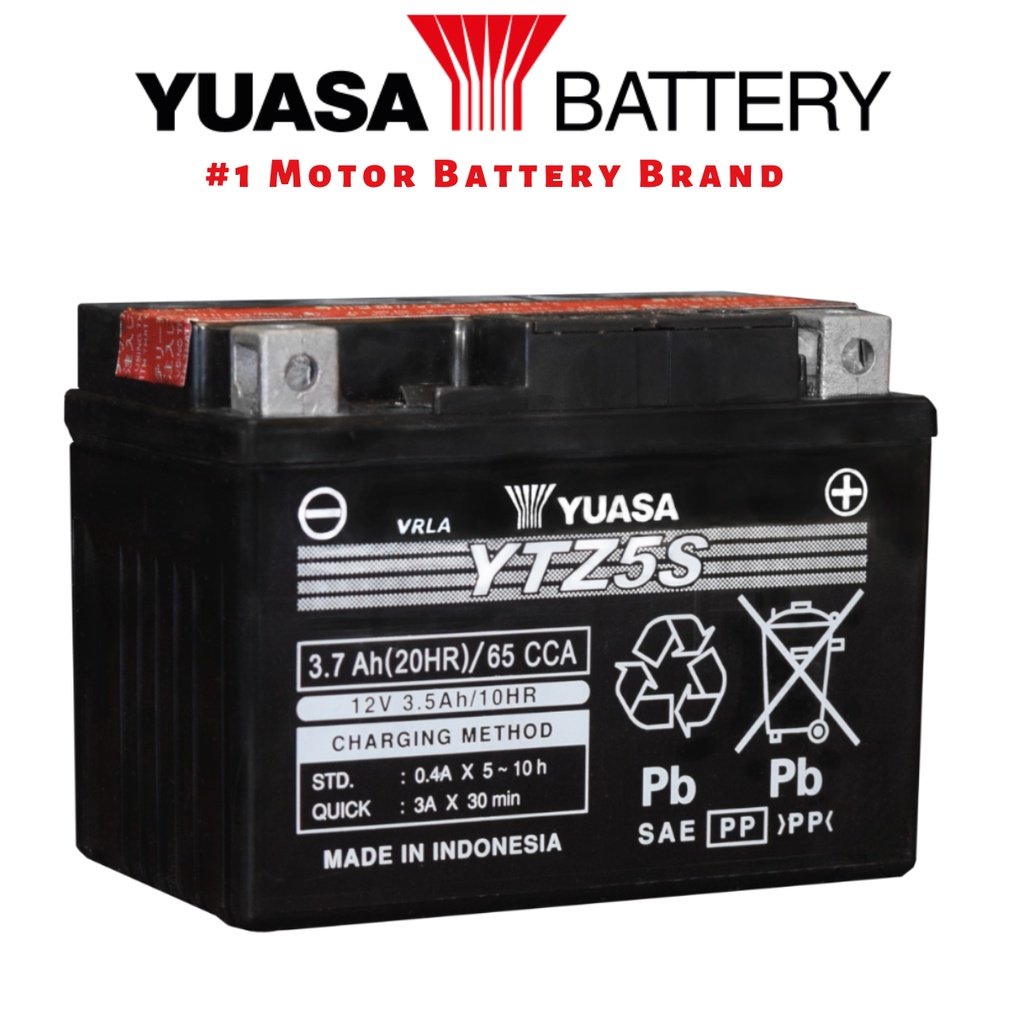 YUASA YTZ5S Motorcycle Battery - Image 2
