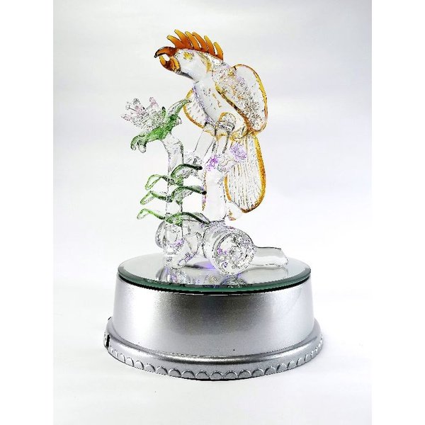 Parrot Bird Glass Figurines Home Decor Accents 8 Colors - Image 2