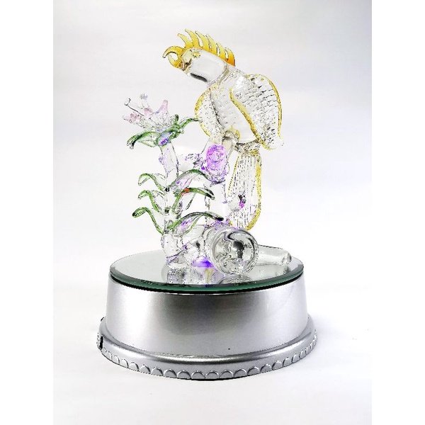 Parrot Bird Glass Figurines Home Decor Accents 8 Colors - Image 5