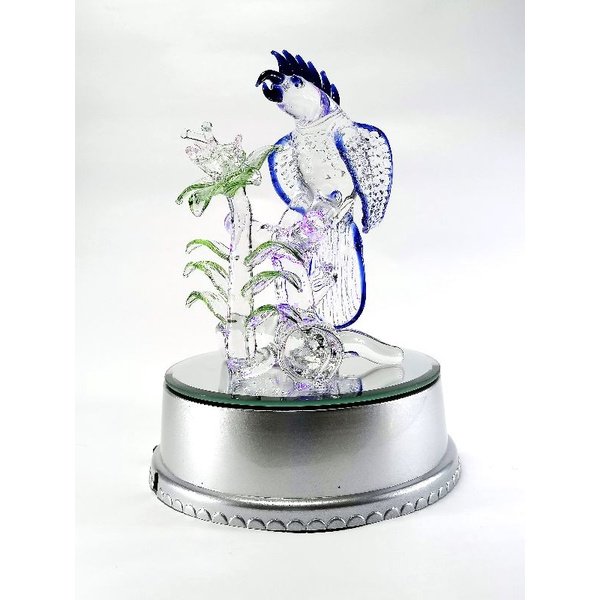 Parrot Bird Glass Figurines Home Decor Accents 8 Colors