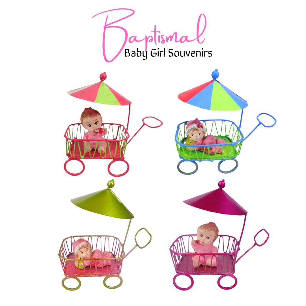 Baptismal and Birthday Souvenir and Giveaways for Baby Girl - Stroller (Minimum order of 20pcs) - Image 2