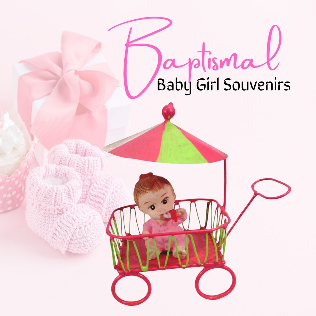 Baptismal and Birthday Souvenir and Giveaways for Baby Girl - Stroller (Minimum order of 20pcs)