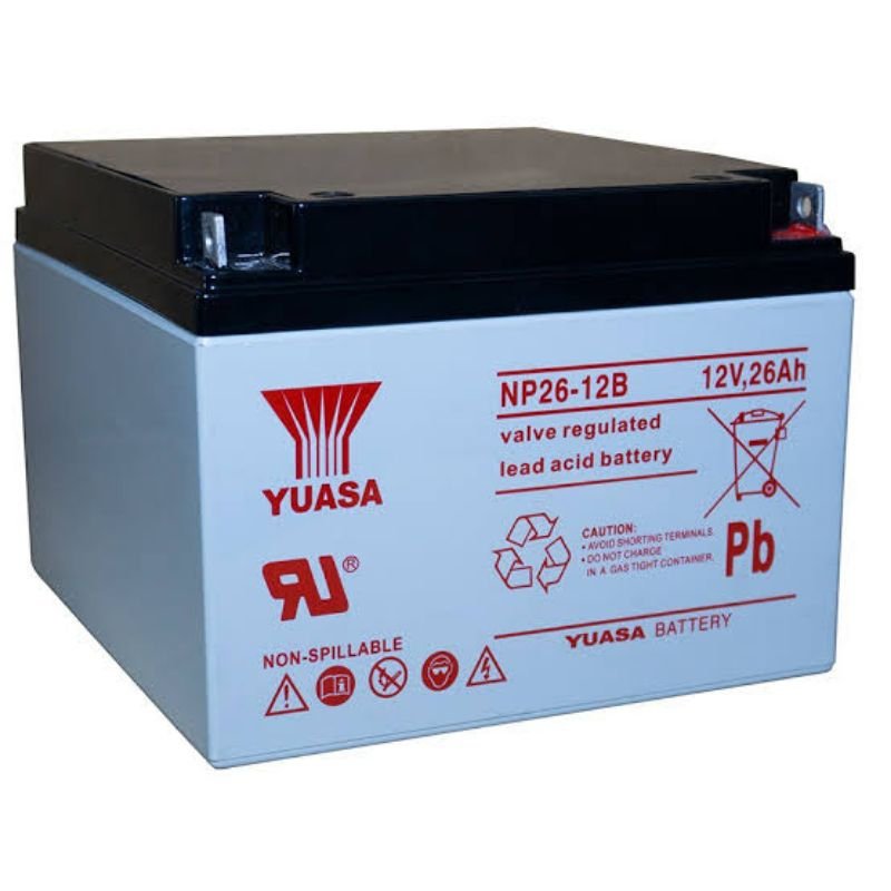 Yuasa 12V 26Ah NP26-12B 12 Volts 26 Ampere Rechargeable Sealed Lead Acid - Image 2