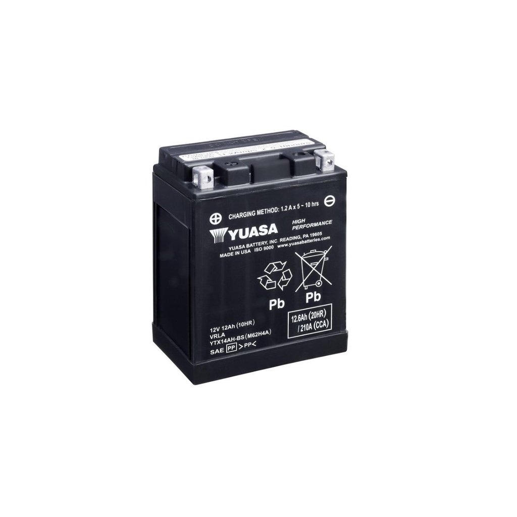 Yuasa YTX14AH-BS Motorcycle Battery (USA)