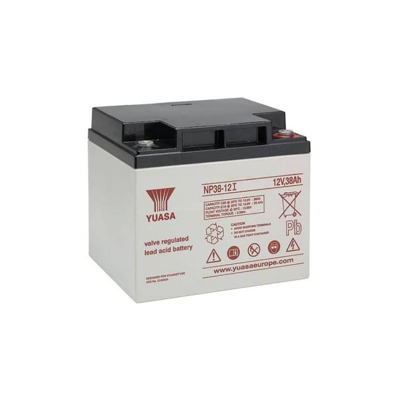 Yuasa 12V NP38-12I Sealed Lead Acid Battery - 38Ah - Image 2