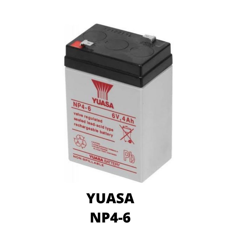 Yuasa NP 4-6 6 Volts 4 Ampere Rechargeable Valve Regulated Sealed Lead Acid Battery - Image 3