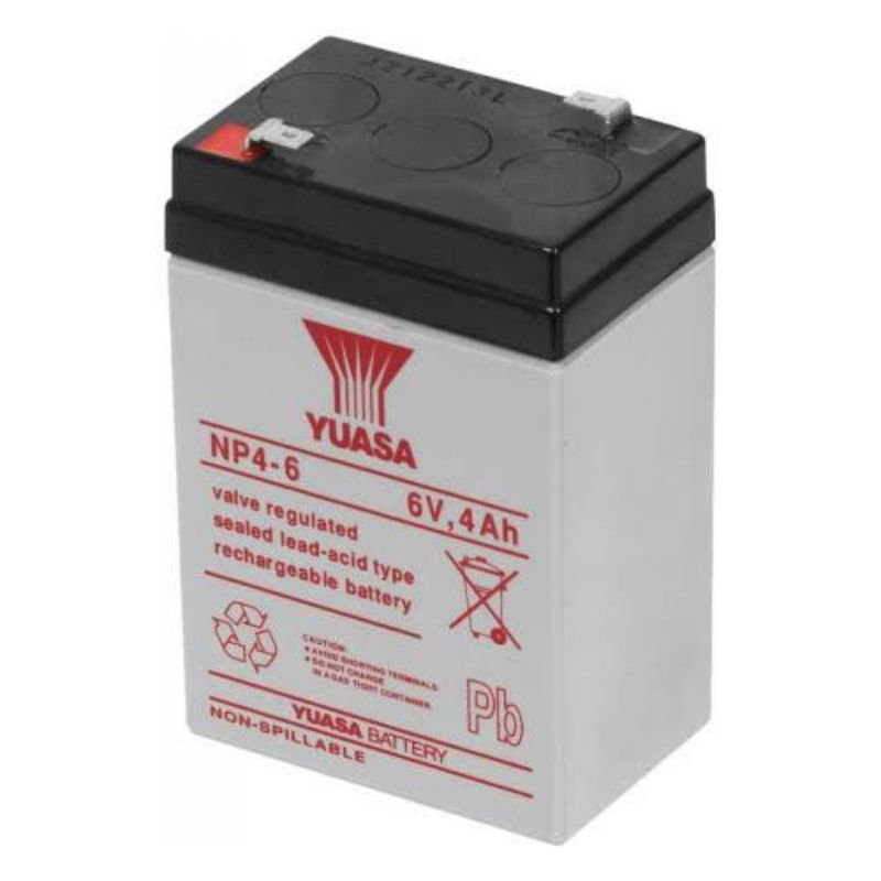 Yuasa NP 4-6 6 Volts 4 Ampere Rechargeable Valve Regulated Sealed Lead Acid Battery - Image 4