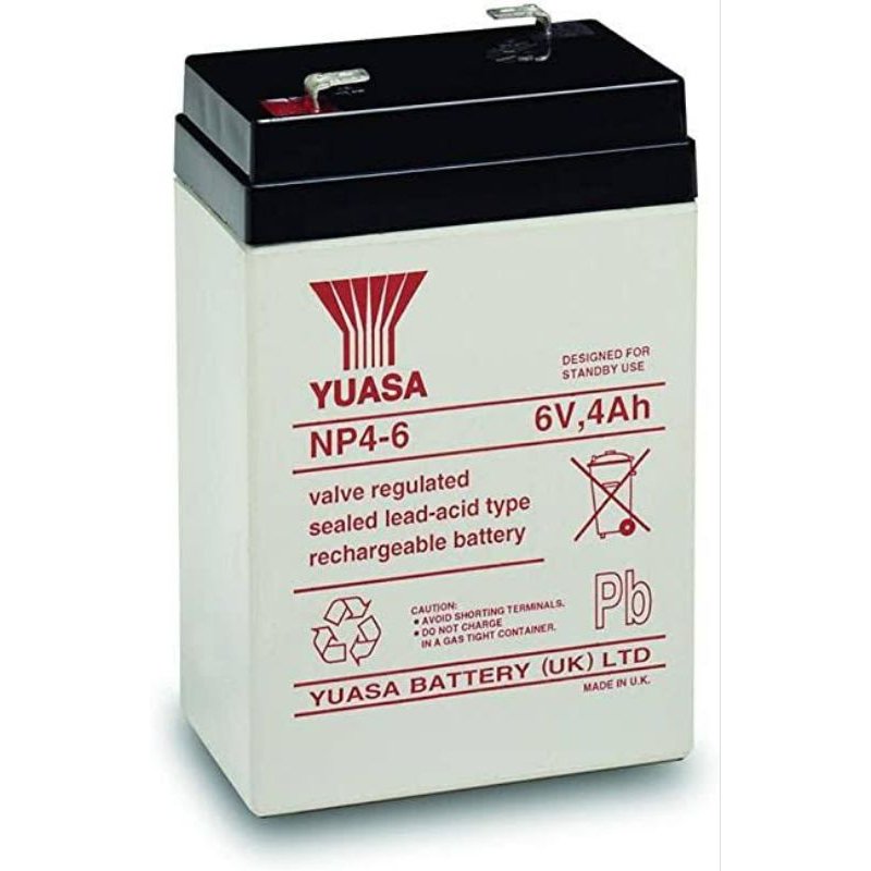 Yuasa NP 4-6 6 Volts 4 Ampere Rechargeable Valve Regulated Sealed Lead Acid Battery - Image 5