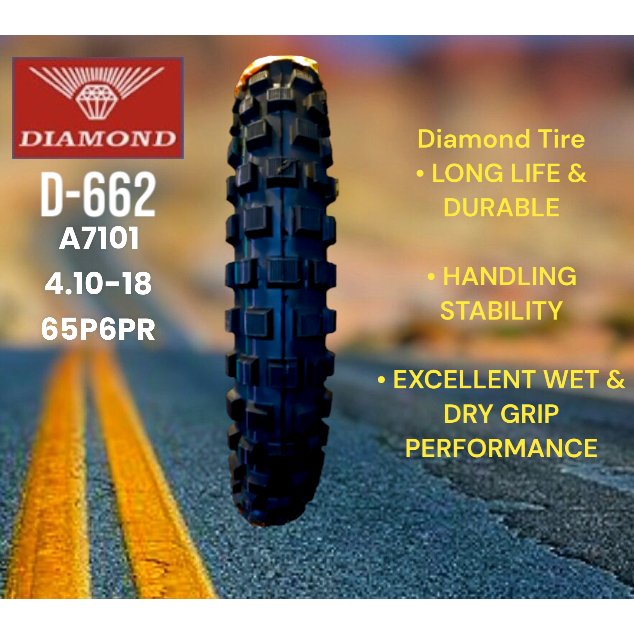 Diamond Tire R18 (D662) Offroad Motorcycle Tire For CRF150L, XR200, KMX125, XTX125, WR155 - Image 2