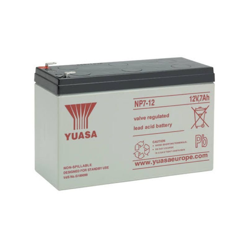 Yuasa UPS Battery 12V 7Ah 20hr NP7-12 12 VRLA Rechargeable Valve Regulated Lead Acid Battery - Image 2