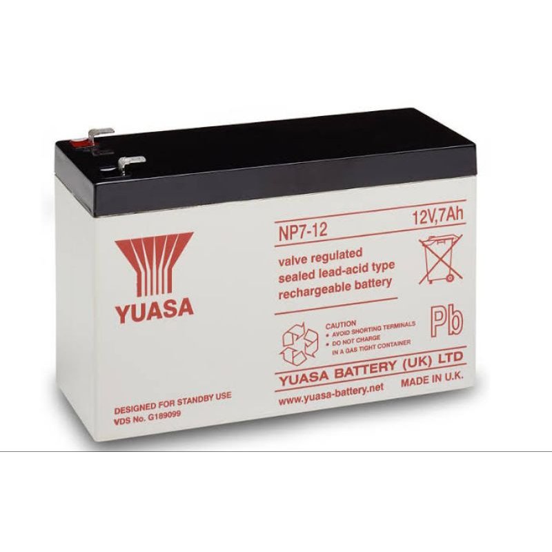 Yuasa UPS Battery 12V 7Ah 20hr NP7-12 12 VRLA Rechargeable Valve Regulated Lead Acid Battery - Image 3