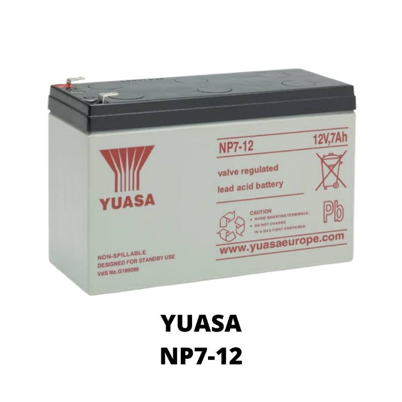 Yuasa UPS Battery 12V 7Ah 20hr NP7-12 12 VRLA Rechargeable Valve Regulated Lead Acid Battery