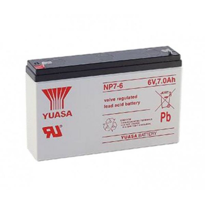 Yuasa Lead Acid NP7-6 6V 7AH NP7-6V 20/hr Original Battery - Image 2