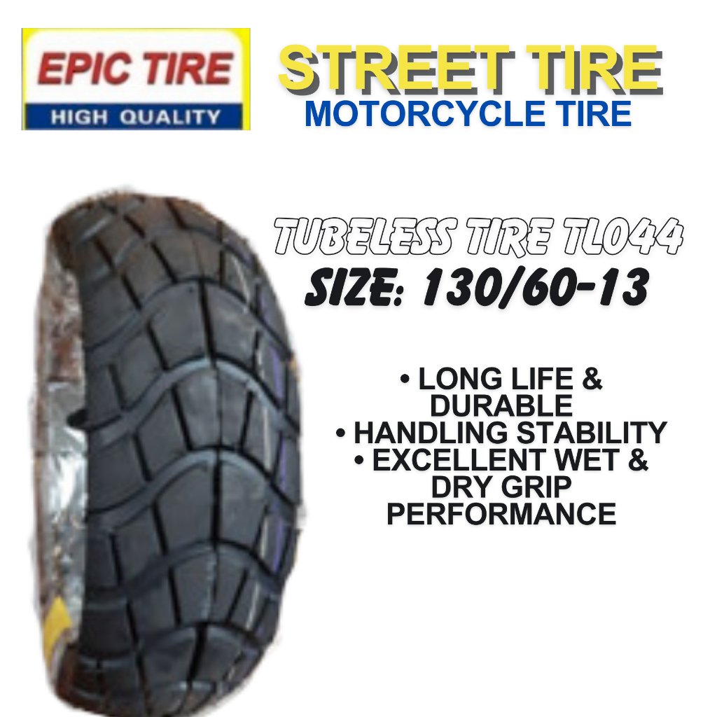 Epic Tire (TL044) Dual Sports Tire For HONDA ADV150, HONDA PCX160 , YAMAHA NMAX, EASYRIDE - Image 2